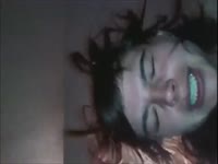 Brunette rides huge cock as she moans to the pleasure
